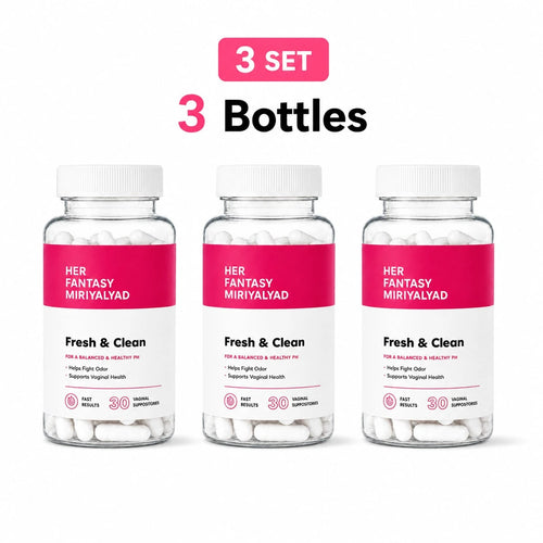 3 PCS Her Box- Boric Acid PH Balancing Vaginal Suppository (60 Count, For Women, Free Shipping, Dietary Supplement