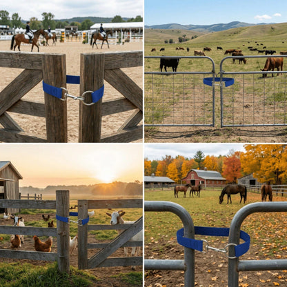 3 Simple Barn Door Locks, Simple Ranch Door Clasps, Single-Loop Rope Door Clasps, For Securing Horse Fences And Fixing Cow And Sheep Corral Doors- 50cm In Length, Suitable For Most Doors