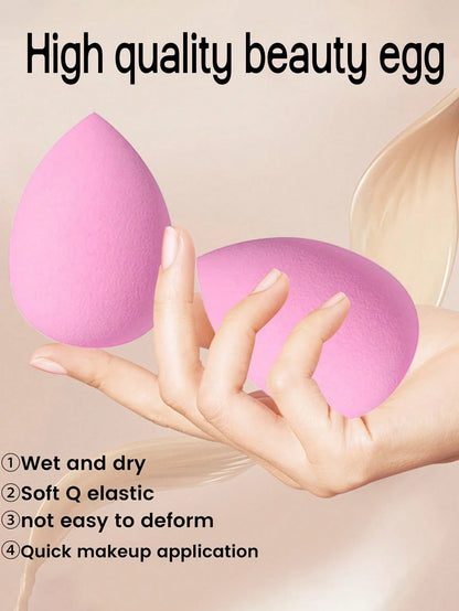 30/20/15/10/8//6/5/3/2pcs Multi-Functional Black Makeup Sponges, Liquid/Cream/Powder Seamless Smooth Makeup Sponges, Teardrop Shaped Makeup Sponges, Dry And Wet Use Makeup Tools, Multi-Functional Make