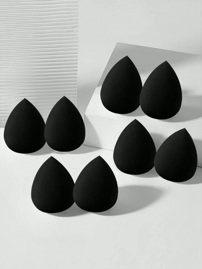 30/20/15/10/8//6/5/3/2pcs Multi-Functional Black Makeup Sponges, Liquid/Cream/Powder Seamless Smooth Makeup Sponges, Teardrop Shaped Makeup Sponges, Dry And Wet Use Makeup Tools, Multi-Functional Make