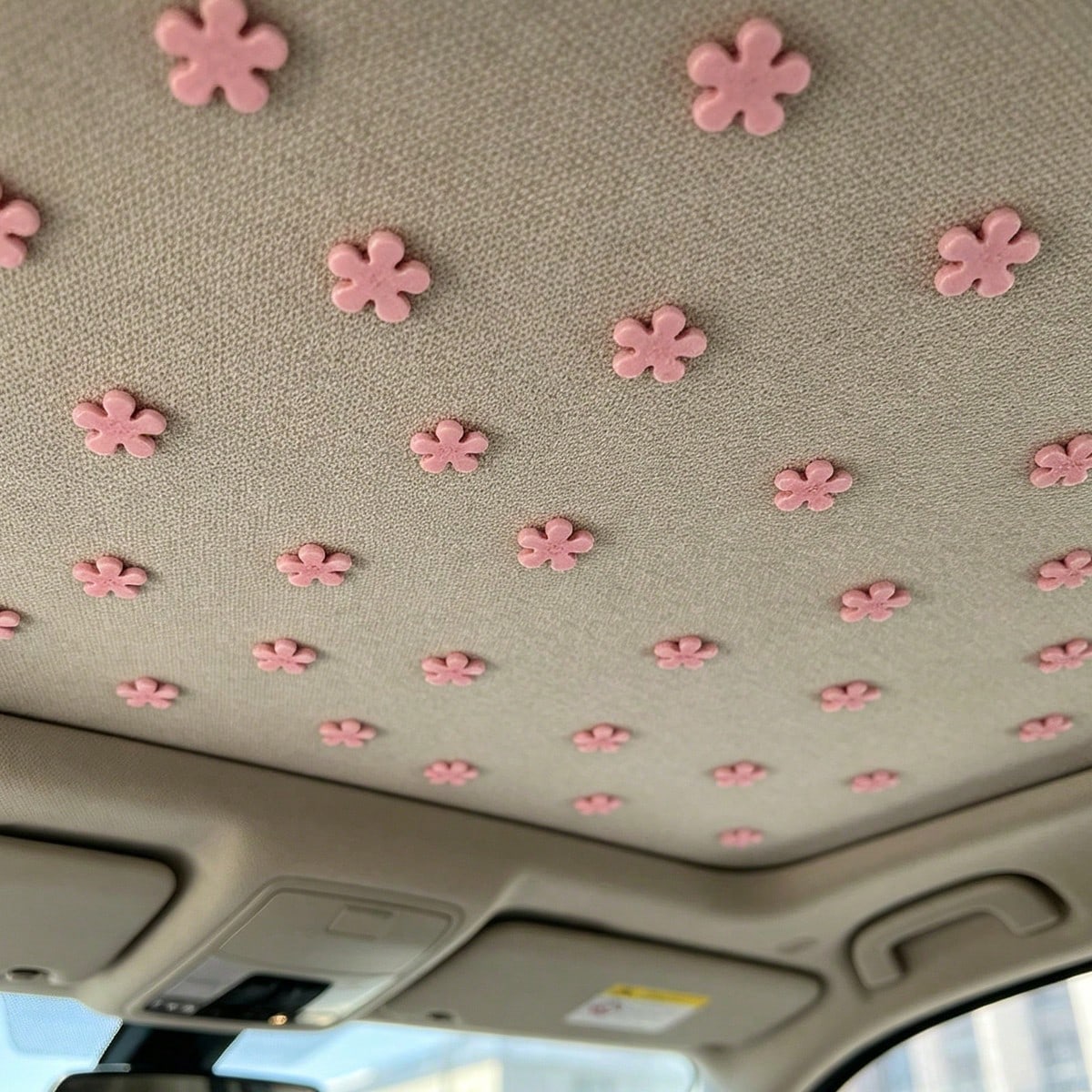 30 Pieces- Cute Little Flower-Shaped Car Roof Fabric Fixing Clips. Fashionable And Adorable. Universal For Installing Clasps On Car Roof Lining Fabrics. Car Interior Decoration Accessories. Car Parts