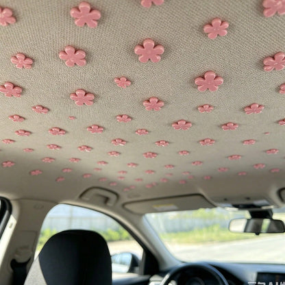 30 Pieces- Cute Little Flower-Shaped Car Roof Fabric Fixing Clips. Fashionable And Adorable. Universal For Installing Clasps On Car Roof Lining Fabrics. Car Interior Decoration Accessories. Car Parts