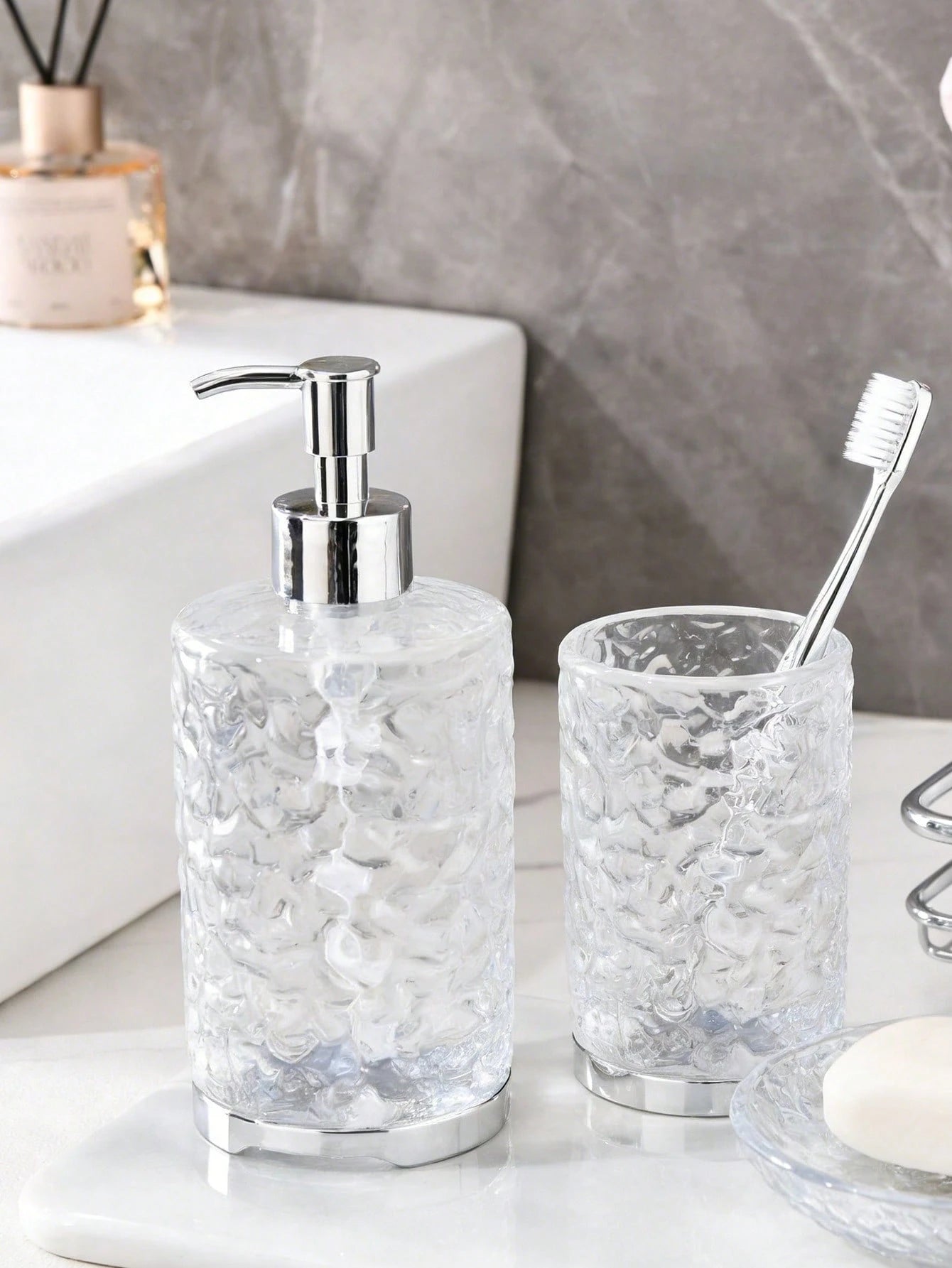 300/400ML/600ML Hotel Bathroom Shower Gel/Shampoo Refillable Bottle, Soap Dispenser