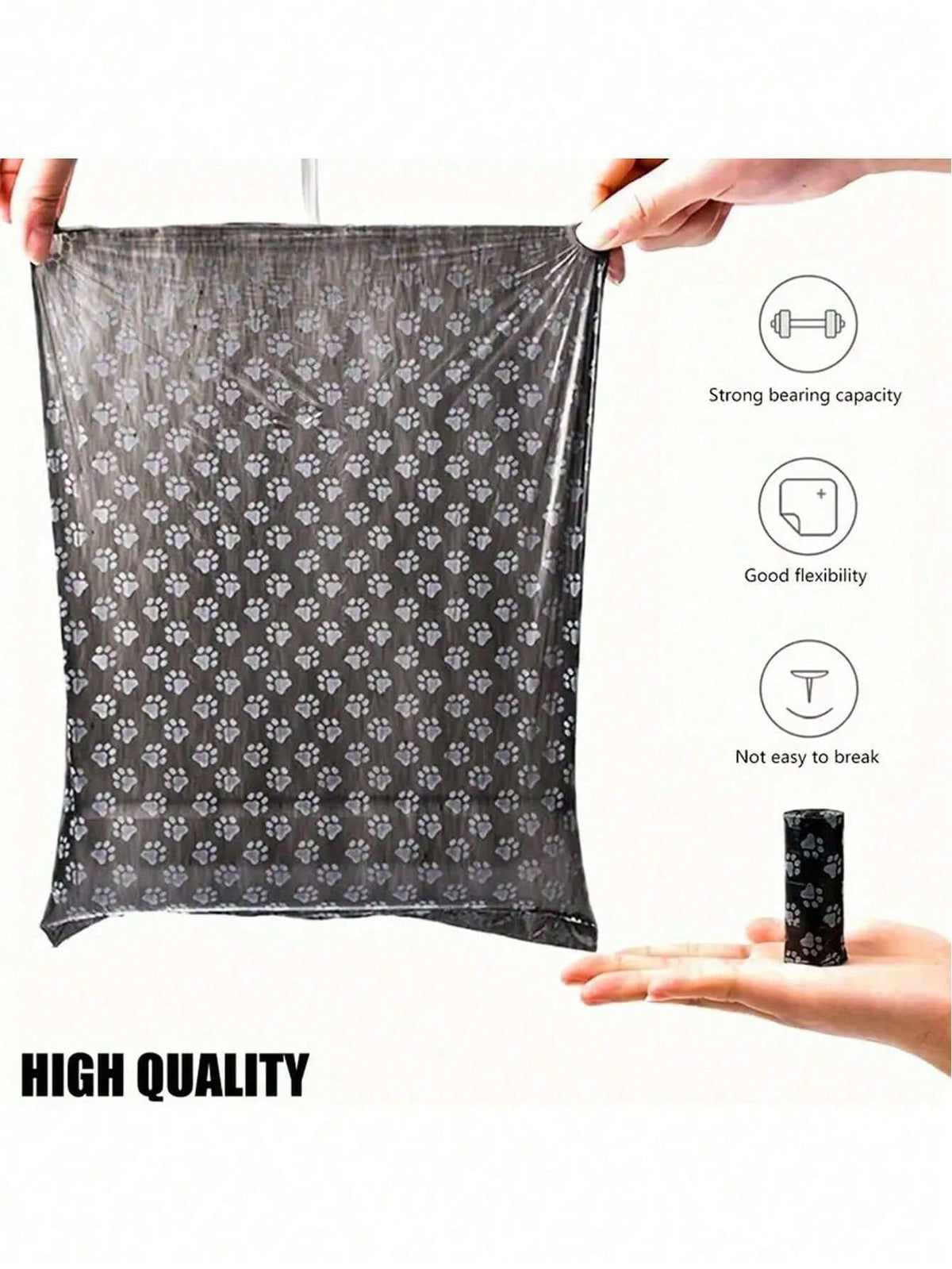 300pcs/20rolls Dog Poop Bags, Leak-Proof Pet Waste Bags, Suitable For Outdoor Walking (Multiple Sizes), Thick Leak-Proof Pet Waste Bags, Suitable For Outdoor Cleaning, Pet Essential Supplies