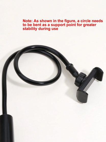 360° Rotatable Bedside Phone Holder, Hands-Free, Stable, Soft Grip Long Arm Clamp Phone Stand