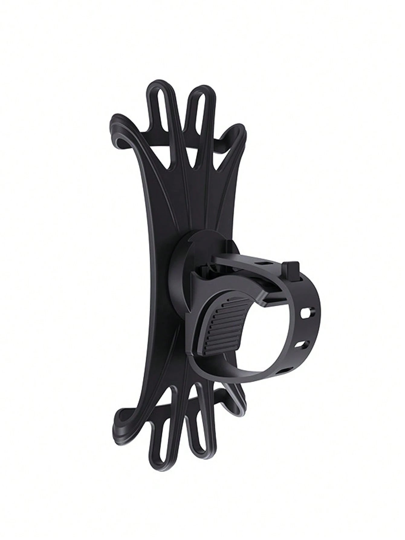 360° Rotatable Silicone Phone Holder For Stroller, Fits 4" To 6.2" Smartphone Screens