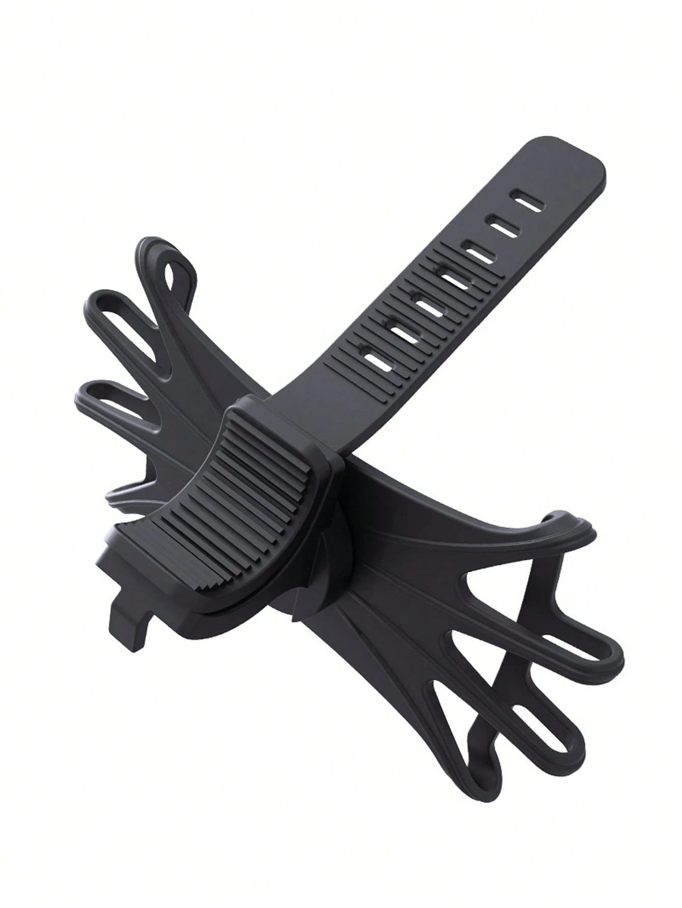 360° Rotatable Silicone Phone Holder For Stroller, Fits 4" To 6.2" Smartphone Screens