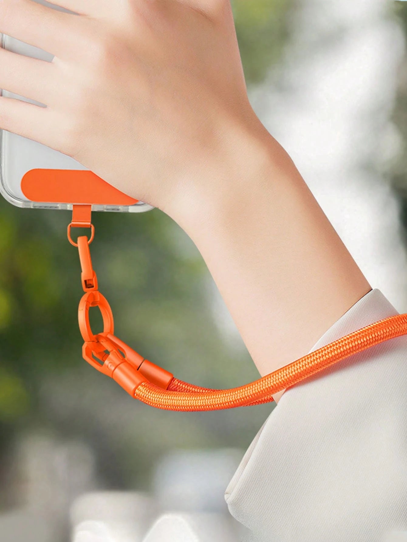 360° Rotating Stainless Steel Lanyard Clip For Phone Cases, Ultra-Thin Spring Coil Hook, Metal Ring Buckle, Card Phone Case Patch, Mobile Phone Chain, Ideal Birthday Gift Gifts For Mother, Family, Fri