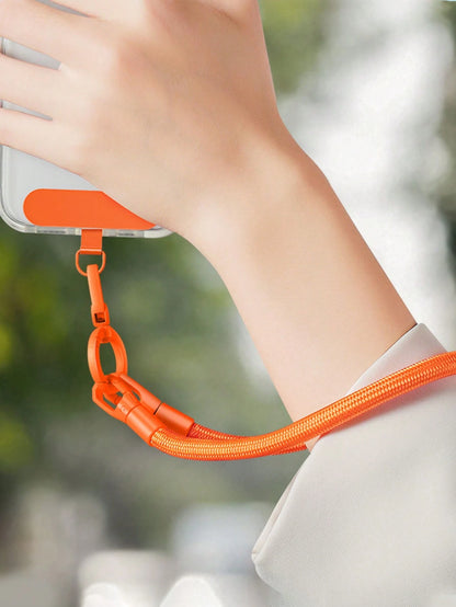 360° Rotating Stainless Steel Lanyard Clip For Phone Cases, Ultra-Thin Spring Coil Hook, Metal Ring Buckle, Card Phone Case Patch, Mobile Phone Chain, Ideal Birthday Gift Gifts For Mother, Family, Fri