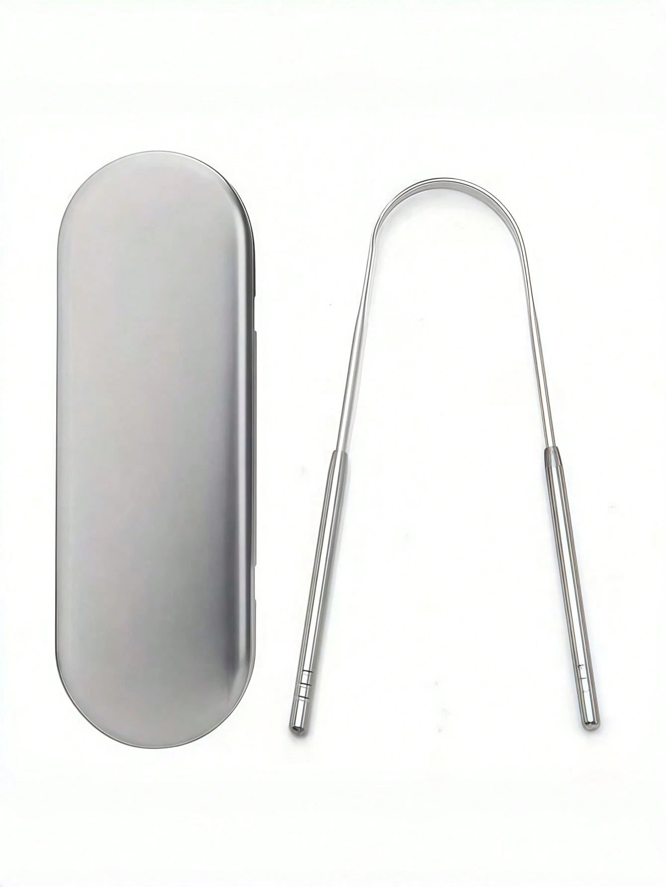 3pcs/2pcs Set Stainless Steel Tongue Scraper, For Removing Tongue Coating & Reducing Bad Breath, Oral Hygiene Tool, Easy To Use Oral Cleaning Kit