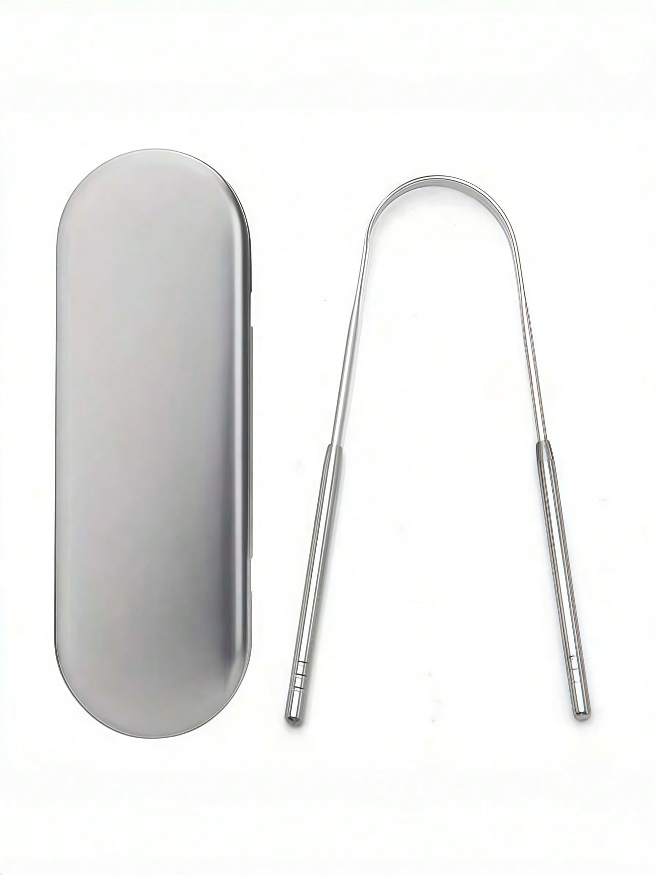 3pcs/2pcs Set Stainless Steel Tongue Scraper, For Removing Tongue Coating & Reducing Bad Breath, Oral Hygiene Tool, Easy To Use Oral Cleaning Kit