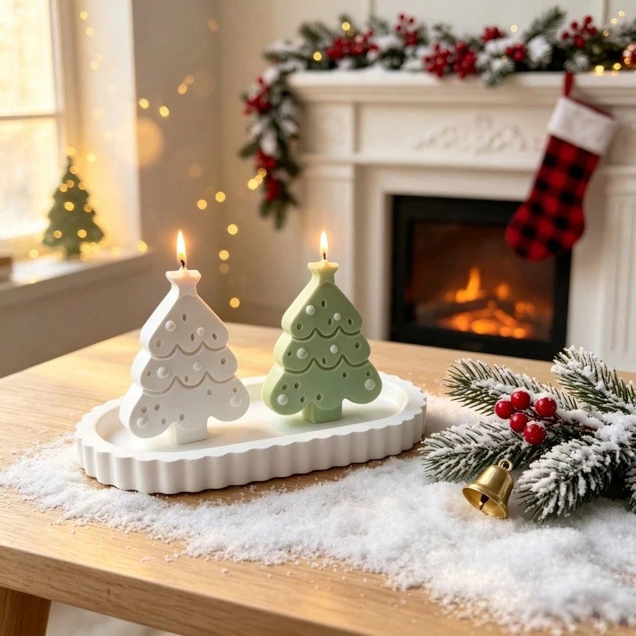 3pcs Resin Silicone Mold Christmas Star & Hollow Star House & Oval Tray Ornament Mold, Suitable For Making Epoxy Resin, Plaster, Candle, Aromatherapy Products, Home Decor Display Silicone Mold