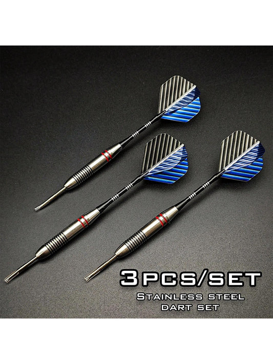 3pcs/Set Of 24g Darts Colorful Stainless Steel Metal Tip Darts Are Anti-Falling, Dedicated To Training And Competitions,Adult Party Games Suitable For Halloween/Christmas/Thanksgiving