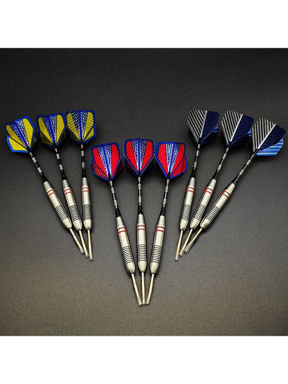 3pcs/Set Of 24g Darts Colorful Stainless Steel Metal Tip Darts Are Anti-Falling, Dedicated To Training And Competitions,Adult Party Games Suitable For Halloween/Christmas/Thanksgiving