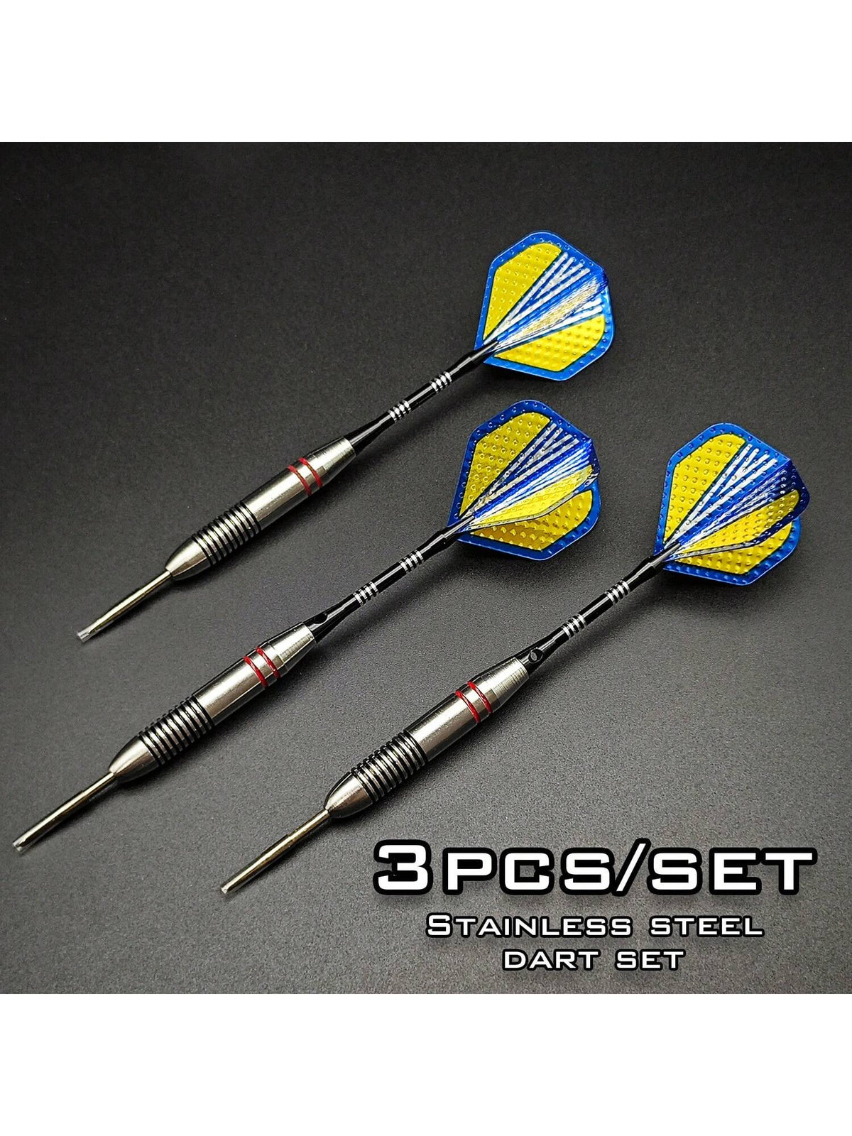 3pcs/Set Of 24g Darts Colorful Stainless Steel Metal Tip Darts Are Anti-Falling, Dedicated To Training And Competitions,Adult Party Games Suitable For Halloween/Christmas/Thanksgiving