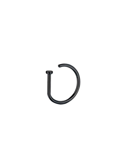 3Pcs Women Men Fake Piering Nose Ring Fashion D-Shape Punk Non Piercing Nose Clip Stainless Steel Perforation Septum Body Jewelry