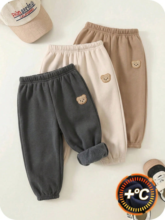 3pcs Young Boy Casual Versatile Elastic Waist Sweatpants Kids Joggers All-Match Multi-Pack