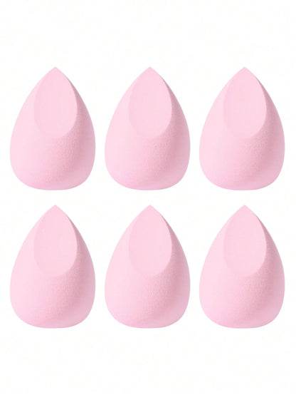 4/6/10/16/20/24/30pcs Professional Double-Sided Makeup Sponge Set, Velvet Texture 3-In-1 Makeup Sponge Suitable For Concealer, Foundation, Cream, Powder, Daily Home Bedroom Vanity Travel Practical Mul