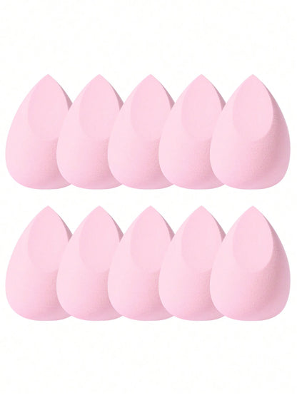 4/6/10/16/20/24/30pcs Professional Double-Sided Makeup Sponge Set, Velvet Texture 3-In-1 Makeup Sponge Suitable For Concealer, Foundation, Cream, Powder, Daily Home Bedroom Vanity Travel Practical Mul