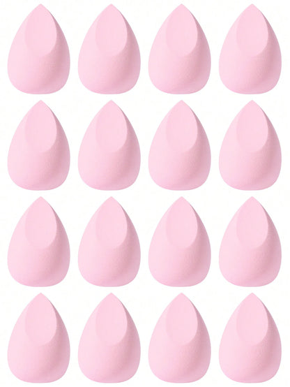 4/6/10/16/20/24/30pcs Professional Double-Sided Makeup Sponge Set, Velvet Texture 3-In-1 Makeup Sponge Suitable For Concealer, Foundation, Cream, Powder, Daily Home Bedroom Vanity Travel Practical Mul