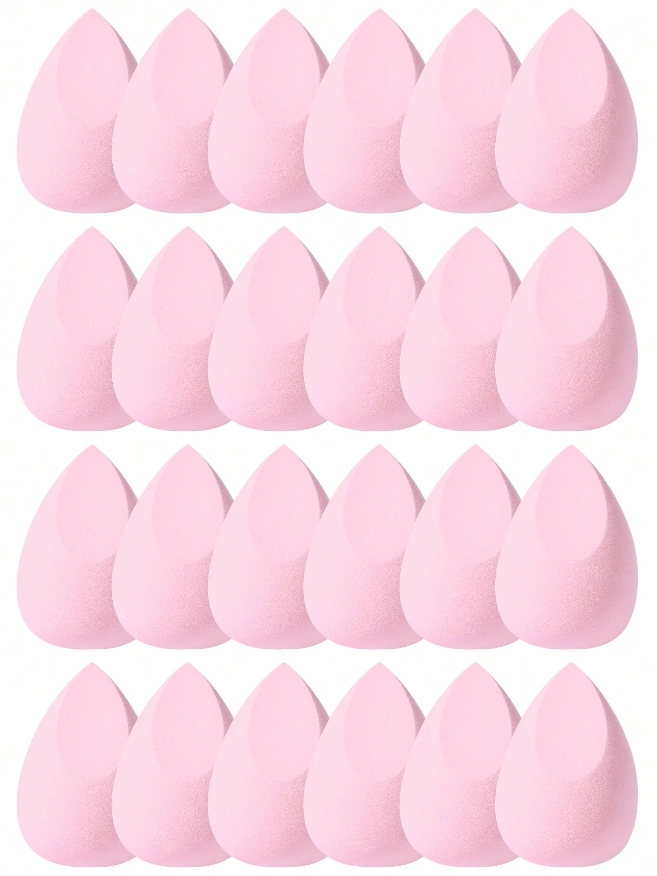 4/6/10/16/20/24/30pcs Professional Double-Sided Makeup Sponge Set, Velvet Texture 3-In-1 Makeup Sponge Suitable For Concealer, Foundation, Cream, Powder, Daily Home Bedroom Vanity Travel Practical Mul