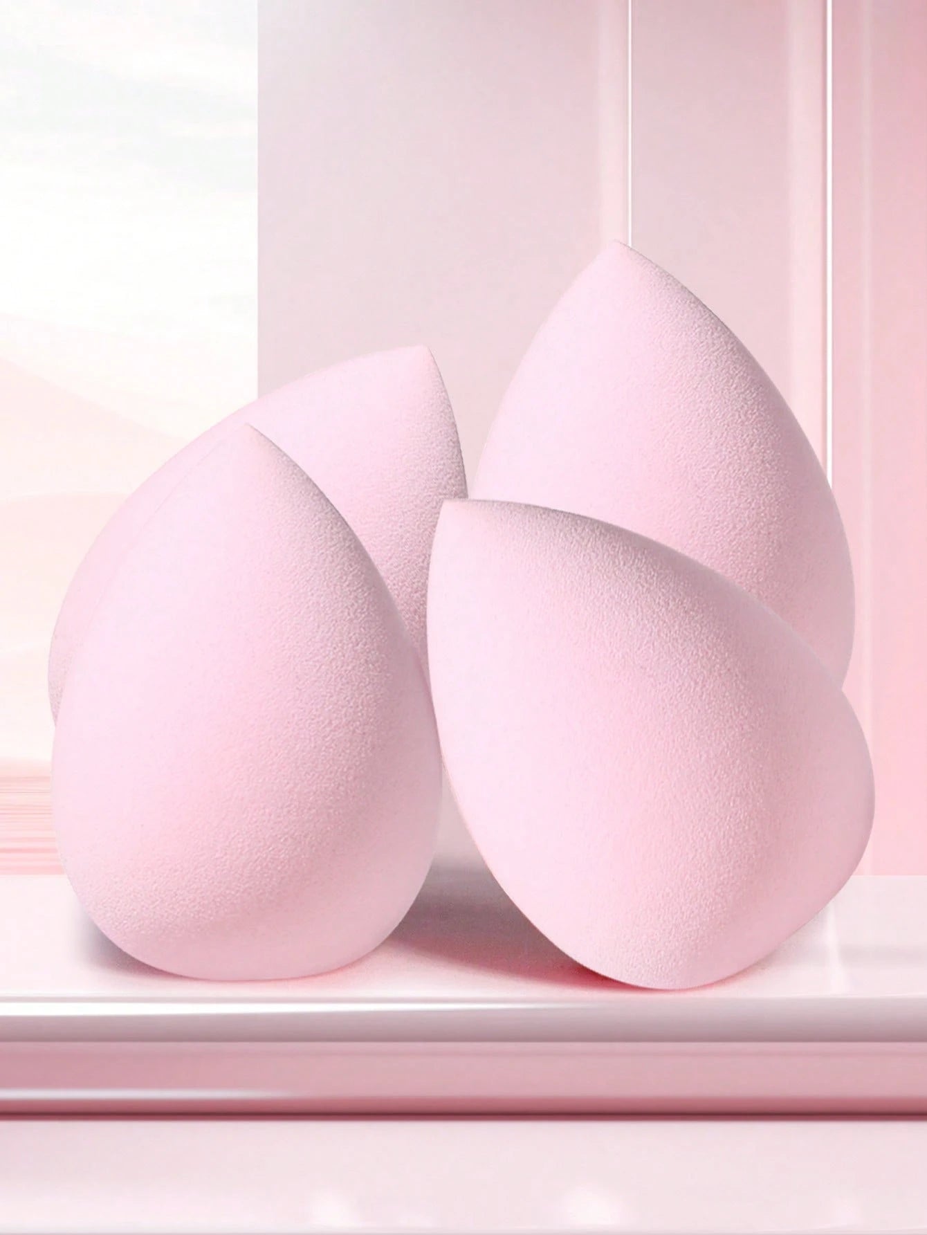 4/6/10/16/20/24/30pcs Professional Double-Sided Makeup Sponge Set, Velvet Texture 3-In-1 Makeup Sponge Suitable For Concealer, Foundation, Cream, Powder, Daily Home Bedroom Vanity Travel Practical Mul