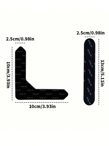 4/8/12/24pcs Non-Slip Carpet Pad Set- Double-Sided Self-Adhesive Washable Carpet Pad Suitable For Solid Wood Floors Bedroom Indoor Use