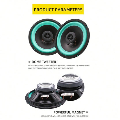 4 Inch 6.5 Inch Two-Way Car Coaxial Speakers Full Range Frequency Automotive Door Audio Stereo Subwoofer
