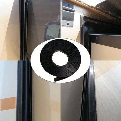 4 Inch RV Slide Out Seal, RV Slide Out Weather Stripping Wiper Seals With Adhesive Tape 30 Ft Truck Black Rubber Stripping For Keeping Out Noise And Weather, Camper Rubber Slide Out Seal