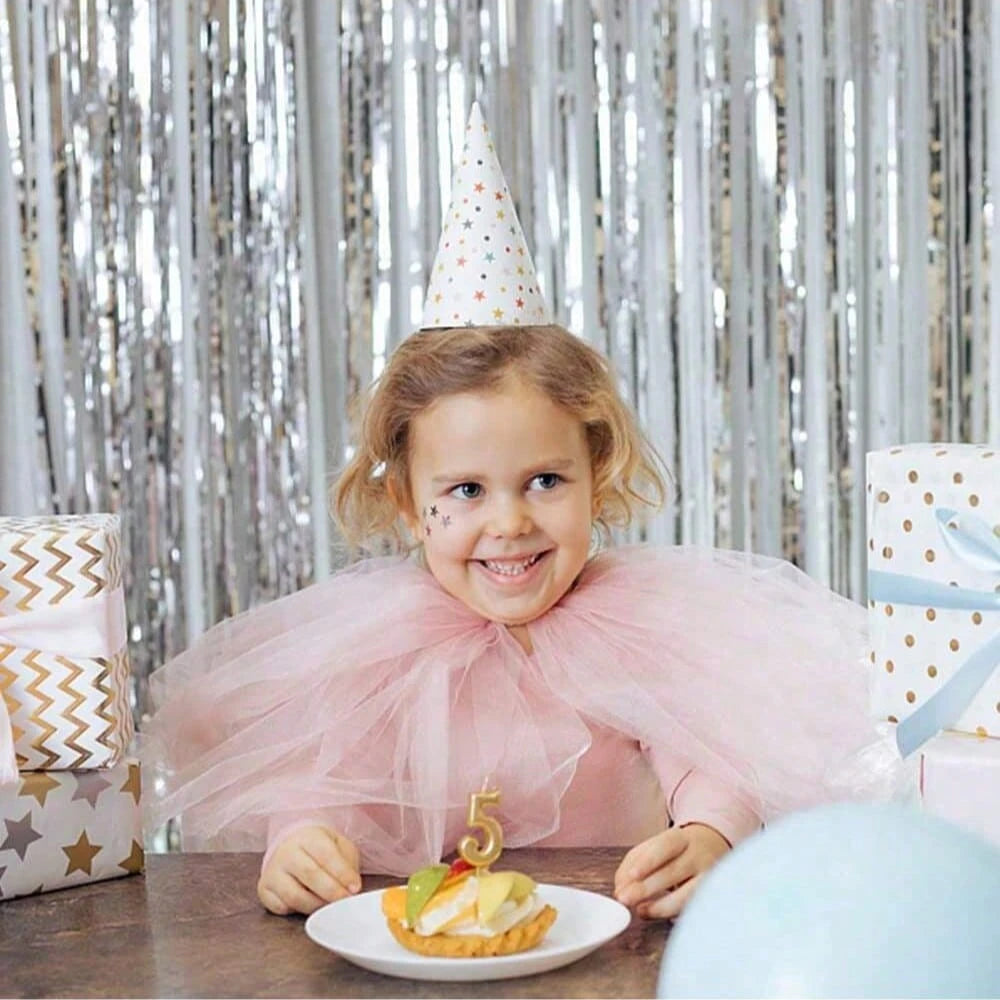 4 Packs Foil Curtain Backdrop Silver Metallic Tinsel Foil Fringe Curtains Photo Booth Props For Birthday Wedding Engagement Nursery Decor Baby Shower Bachelorette Christmas Holiday Celebration Party D