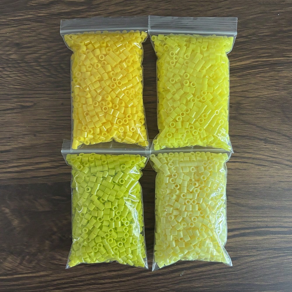 4 Packs Of 2000pcs 5mm Fuse Beads, Large Hole Beads, Suitable For DIY Jewelry Making- Fuse Beads, Pixel Art Beads, Creative Crafts- The Ideal Choice For Jewelry Designers