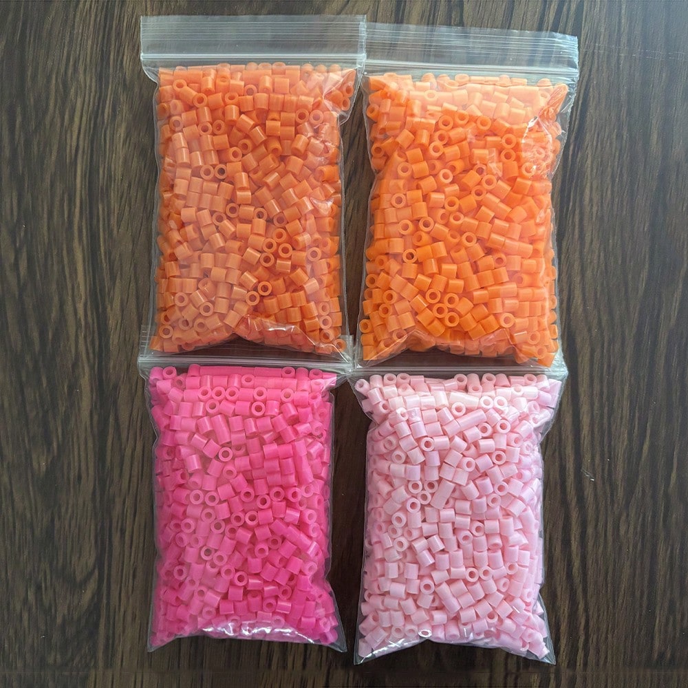 4 Packs Of 2000pcs 5mm Fuse Beads, Large Hole Beads, Suitable For DIY Jewelry Making- Fuse Beads, Pixel Art Beads, Creative Crafts- The Ideal Choice For Jewelry Designers