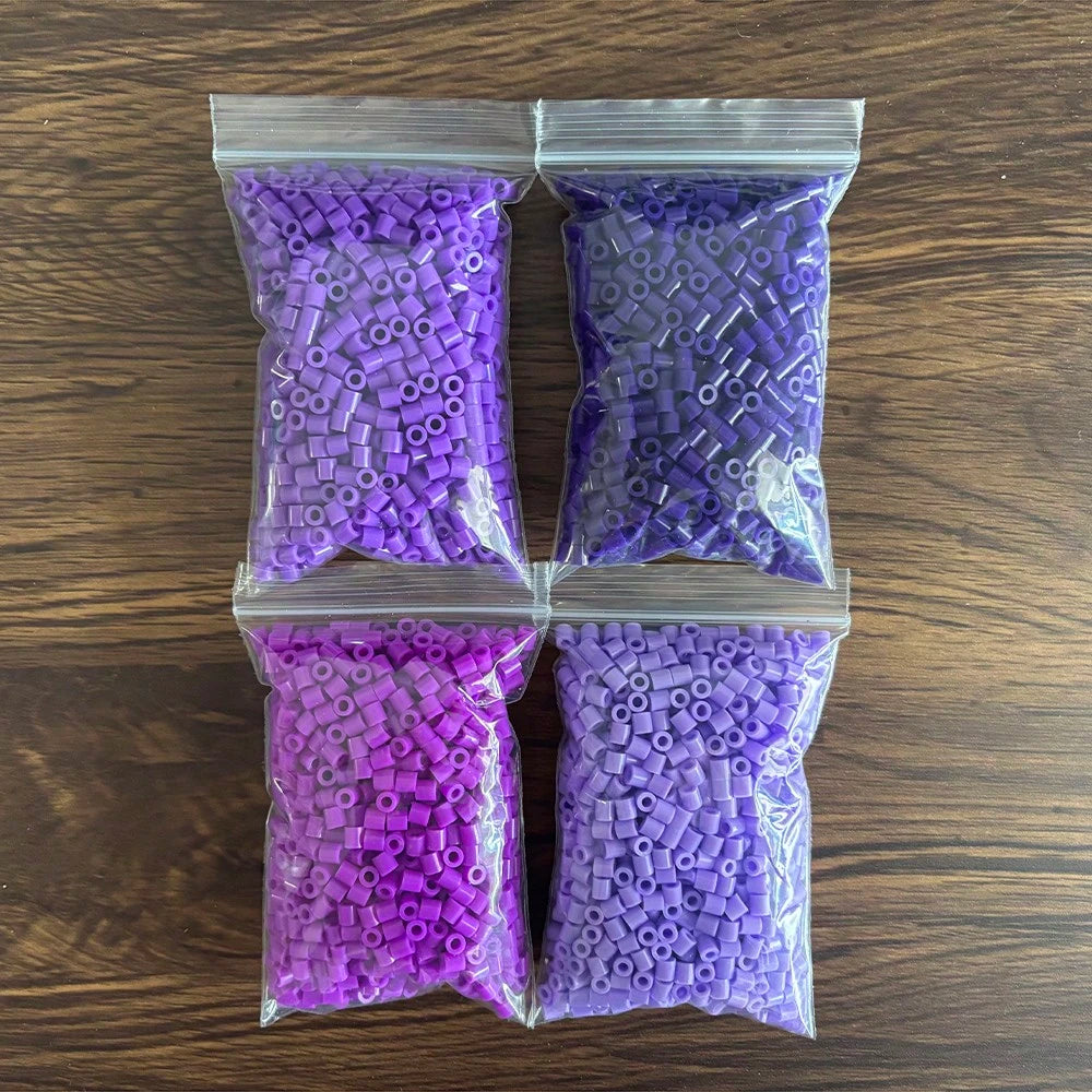 4 Packs Of 2000pcs 5mm Fuse Beads, Large Hole Beads, Suitable For DIY Jewelry Making- Fuse Beads, Pixel Art Beads, Creative Crafts- The Ideal Choice For Jewelry Designers
