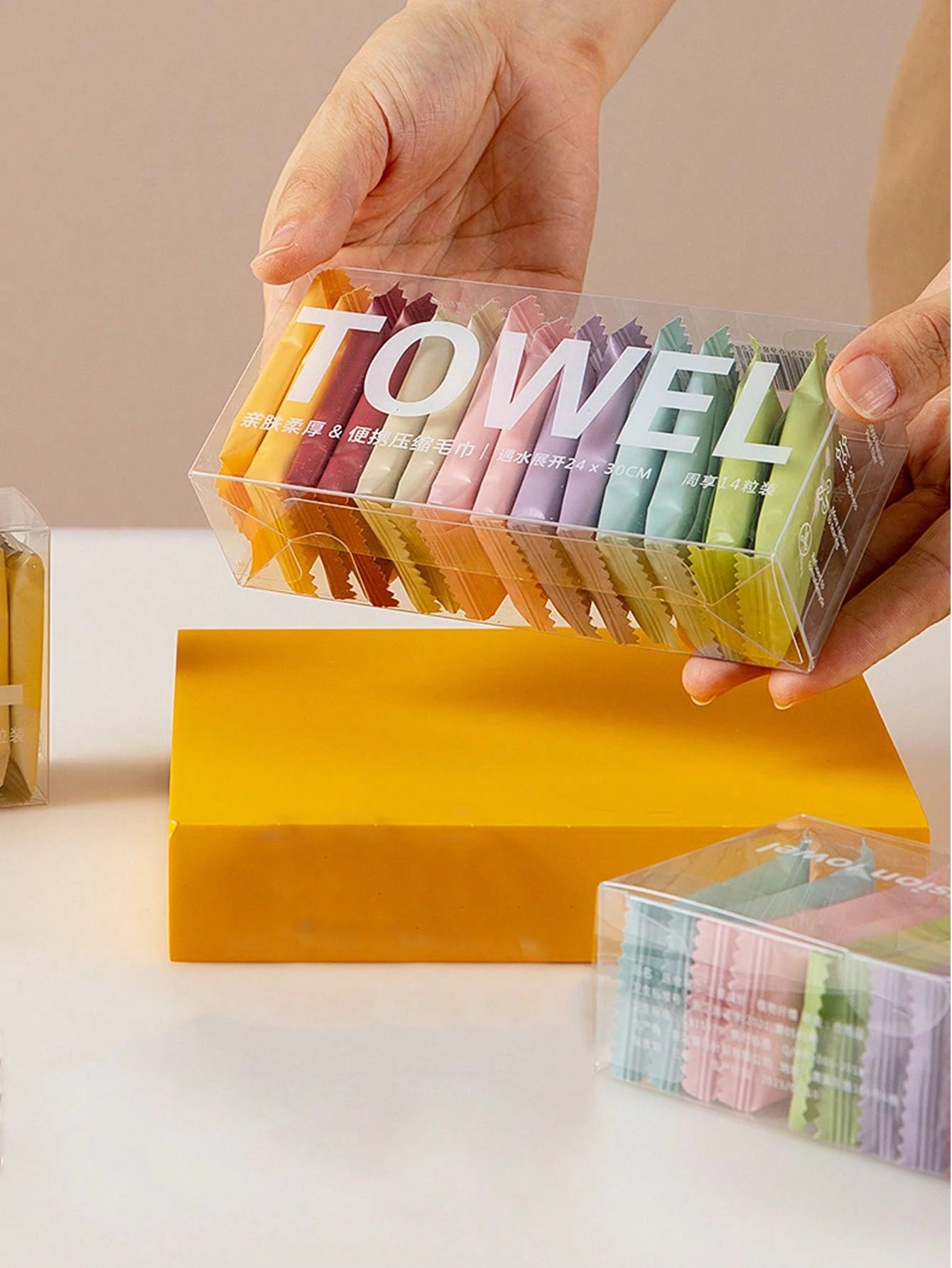 42/28/14/7 Pieces Compressed Disposable Washcloths Travel Portable Facial Cleansing Towel Thickened Wet And Dry Dual-Use Travel Essentials Travel Accessories Compact And Portable Honeymoon Use Compres