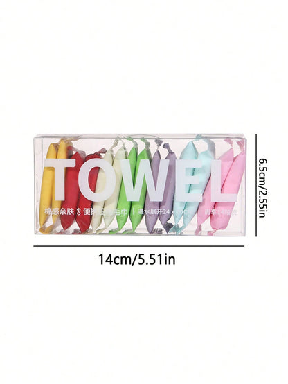 42/28/14/7 Pieces Compressed Disposable Washcloths Travel Portable Facial Cleansing Towel Thickened Wet And Dry Dual-Use Travel Essentials Travel Accessories Compact And Portable Honeymoon Use Compres