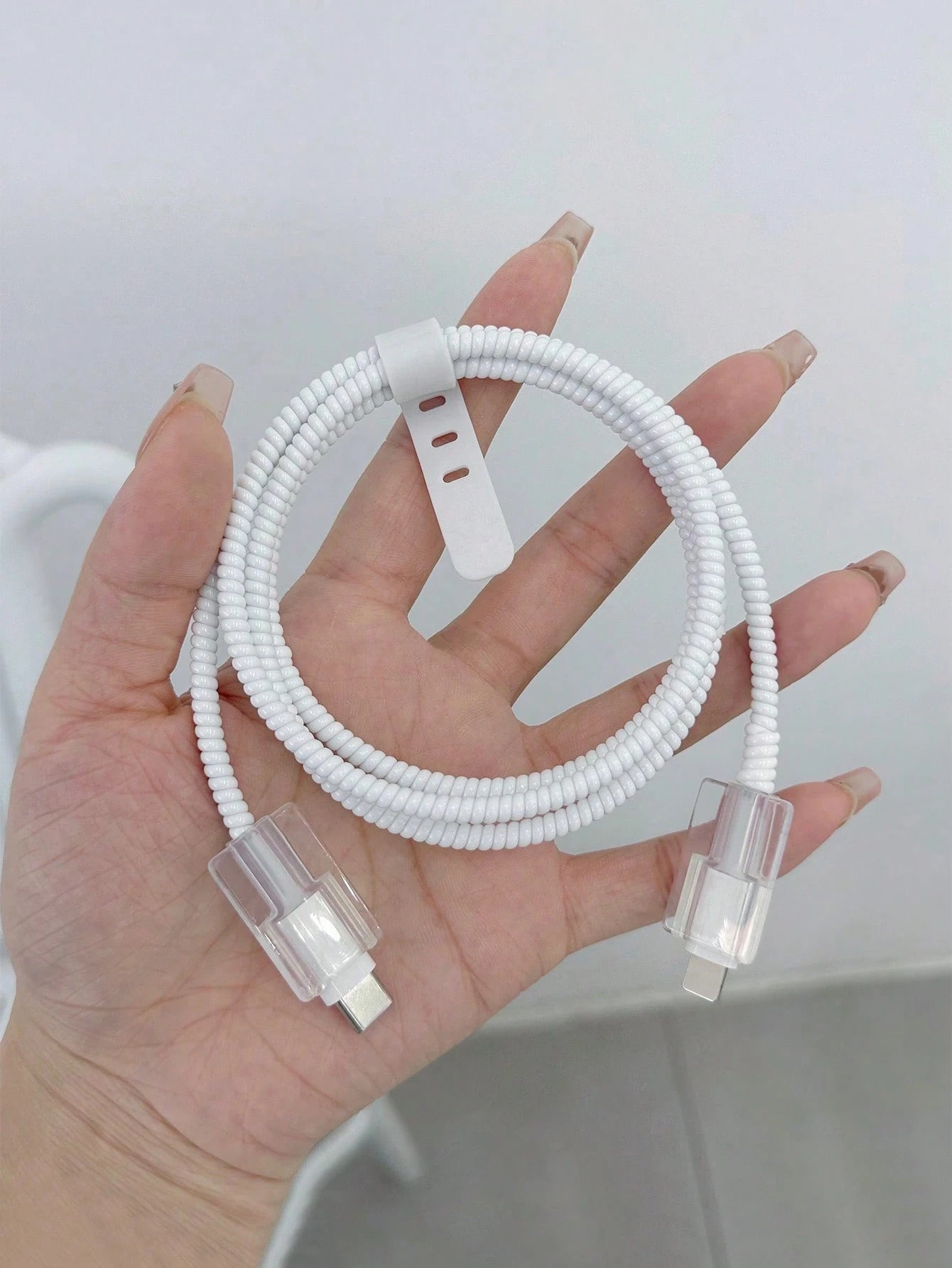 4pcs 1.5m Data Cable Protector Sleeves, Anti-Breaking Charging Cable Protector Covers, Compatible With 20W Fast Charging Cable Compatible With Iphone, Black Charger Protector