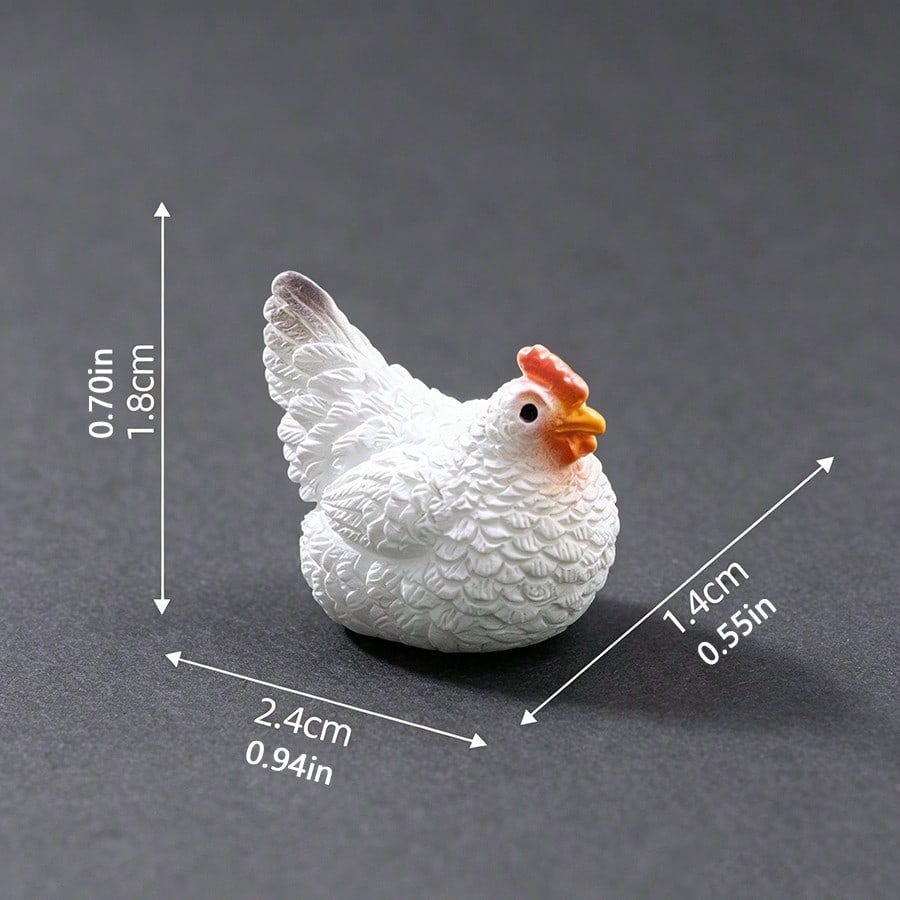4pcs "Corner Nesting Lucky Chick" Car Interior Decor/Dashboard Creative Warm Chick Figurine