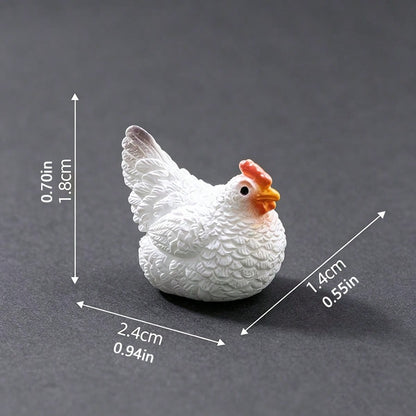 4pcs "Corner Nesting Lucky Chick" Car Interior Decor/Dashboard Creative Warm Chick Figurine