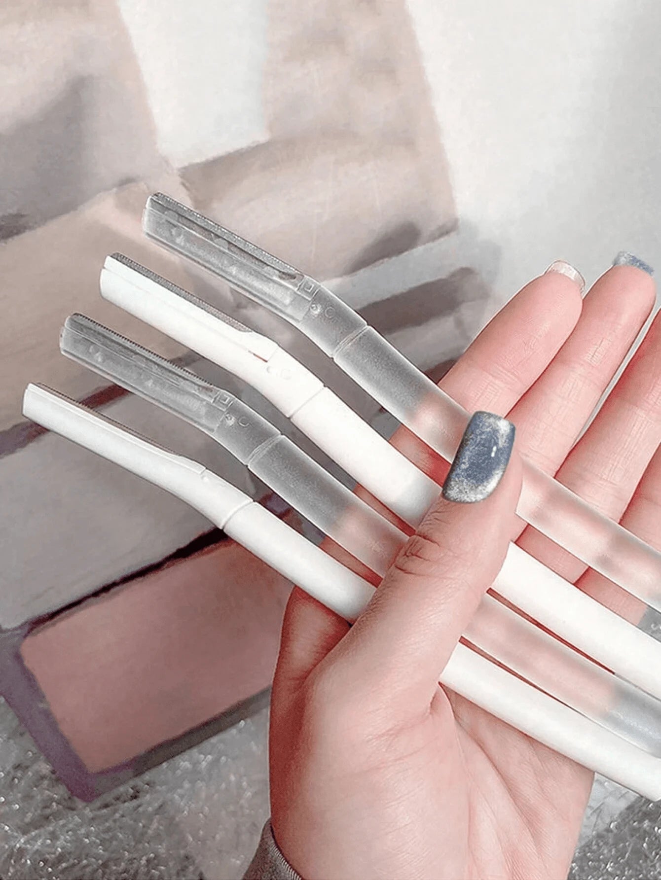 4Pcs Eyebrow Trimmer, Anti-Scratch Razor, Suitable For Eyebrow & Facial Hair Grooming & Upper Lip Hair Removal,Makeup,Cheap,Room Decor,Vanity,Travel,Bedroom,Makeup Accessories,Eyebrow Razor,Cheap,Stoc