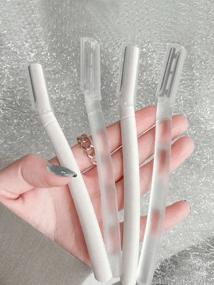 4Pcs Eyebrow Trimmer, Anti-Scratch Razor, Suitable For Eyebrow & Facial Hair Grooming & Upper Lip Hair Removal,Makeup,Cheap,Room Decor,Vanity,Travel,Bedroom,Makeup Accessories,Eyebrow Razor,Cheap,Stoc