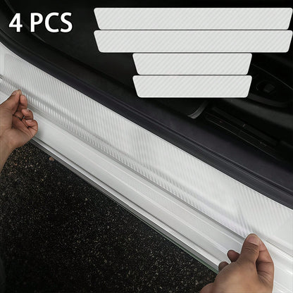 4pcs Invisible Door Sill Protector, Durable Material Resistant To Wear, Protects Car Door Frame, Minimalist Design