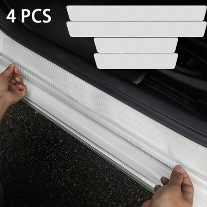 4pcs Invisible Door Sill Protector, Durable Material Resistant To Wear, Protects Car Door Frame, Minimalist Design