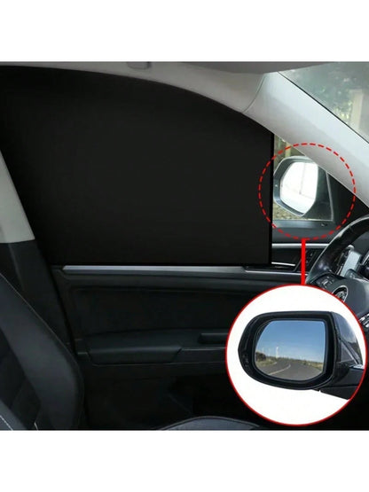 4pcs Magnetic Curtain Protector Car Window Sunshade, Car Side Window Sunshade, Sunscreen, Heat Insulation And Cooling, UV Protection, Thermal Privacy Curtain, Suitable For Most Models