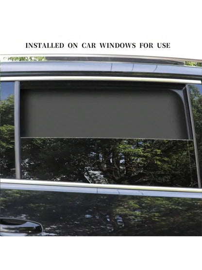 4pcs Magnetic Curtain Protector Car Window Sunshade, Car Side Window Sunshade, Sunscreen, Heat Insulation And Cooling, UV Protection, Thermal Privacy Curtain, Suitable For Most Models