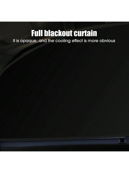 4pcs Magnetic Curtain Protector Car Window Sunshade, Car Side Window Sunshade, Sunscreen, Heat Insulation And Cooling, UV Protection, Thermal Privacy Curtain, Suitable For Most Models
