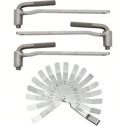 4pcs Motorcycle Adjustment Adjusting Tappet Wrench Set 8mm 9mm 10mm Engine Screw Feeler Gauge Repair Kit, Hexagonal Square Spanner, Universal Sleeve Metal Calibrador De Vlvula Para Motor