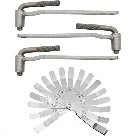 4pcs Motorcycle Adjustment Adjusting Tappet Wrench Set 8mm 9mm 10mm Engine Screw Feeler Gauge Repair Kit, Hexagonal Square Spanner, Universal Sleeve Metal Calibrador De Vlvula Para Motor