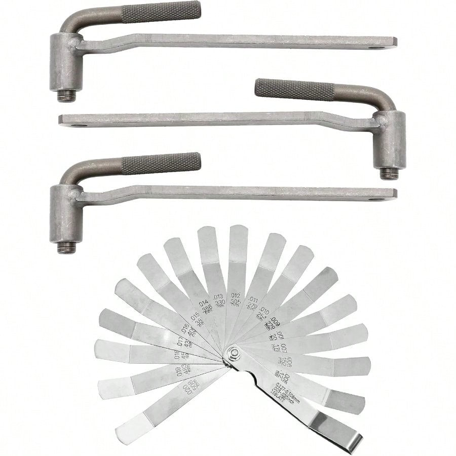 4pcs Motorcycle Adjustment Adjusting Tappet Wrench Set 8mm 9mm 10mm Engine Screw Feeler Gauge Repair Kit, Hexagonal Square Spanner, Universal Sleeve Metal Calibrador De Vlvula Para Motor