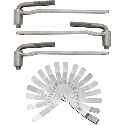 4pcs Motorcycle Adjustment Adjusting Tappet Wrench Set 8mm 9mm 10mm Engine Screw Feeler Gauge Repair Kit, Hexagonal Square Spanner, Universal Sleeve Metal Calibrador De Vlvula Para Motor