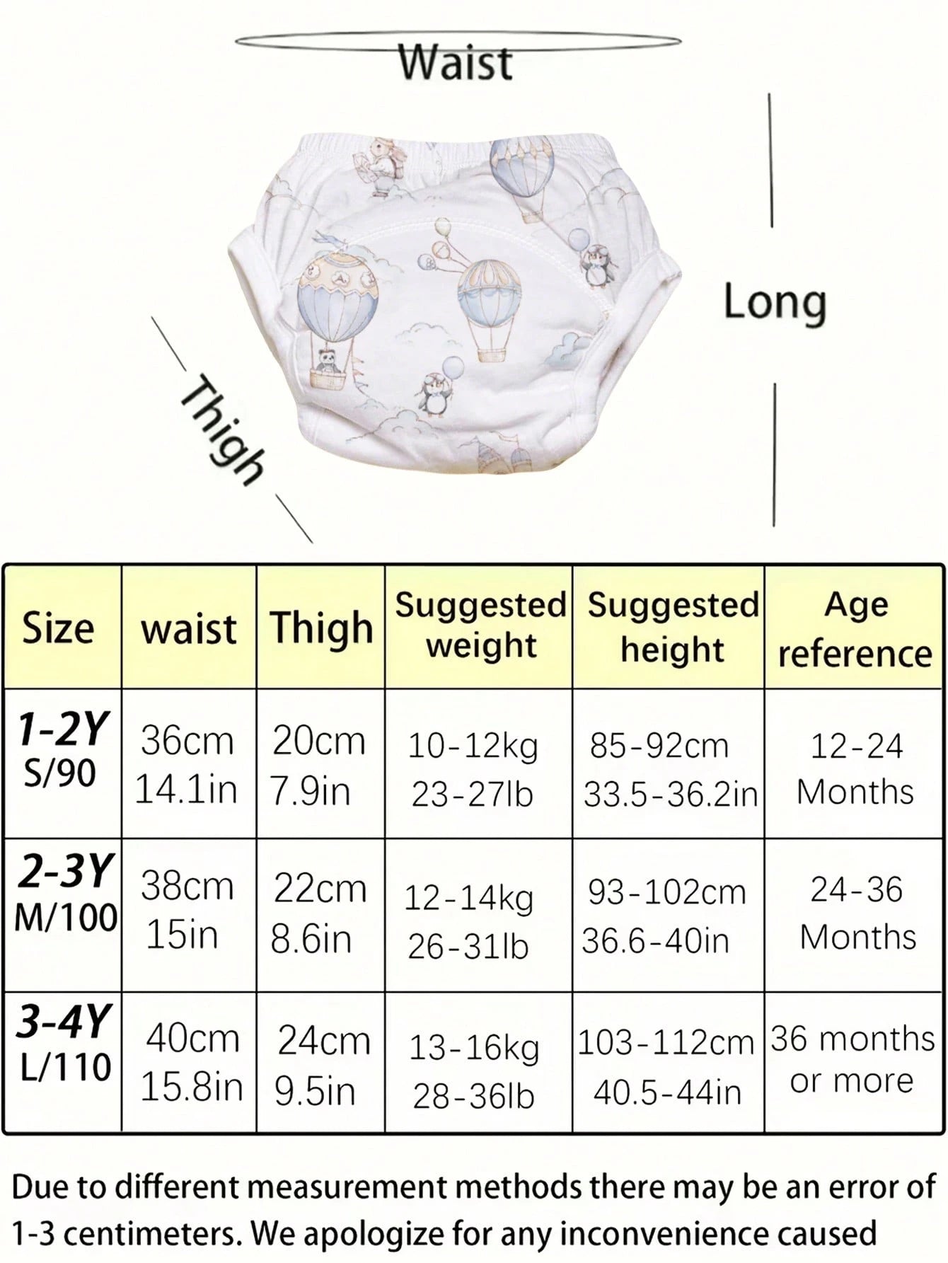 4pcs/Pack Baby Training Pants, Washable Cloth Diapers, Comfortable Soft Absorbent Diaper Pants For Infant Boys And Girls
